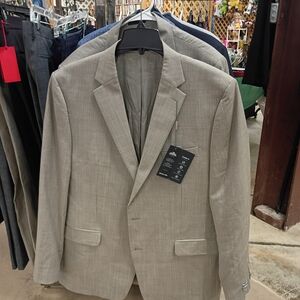 Michael Kors Light Beige Sport Coat - Single-Breast Notch Lapel